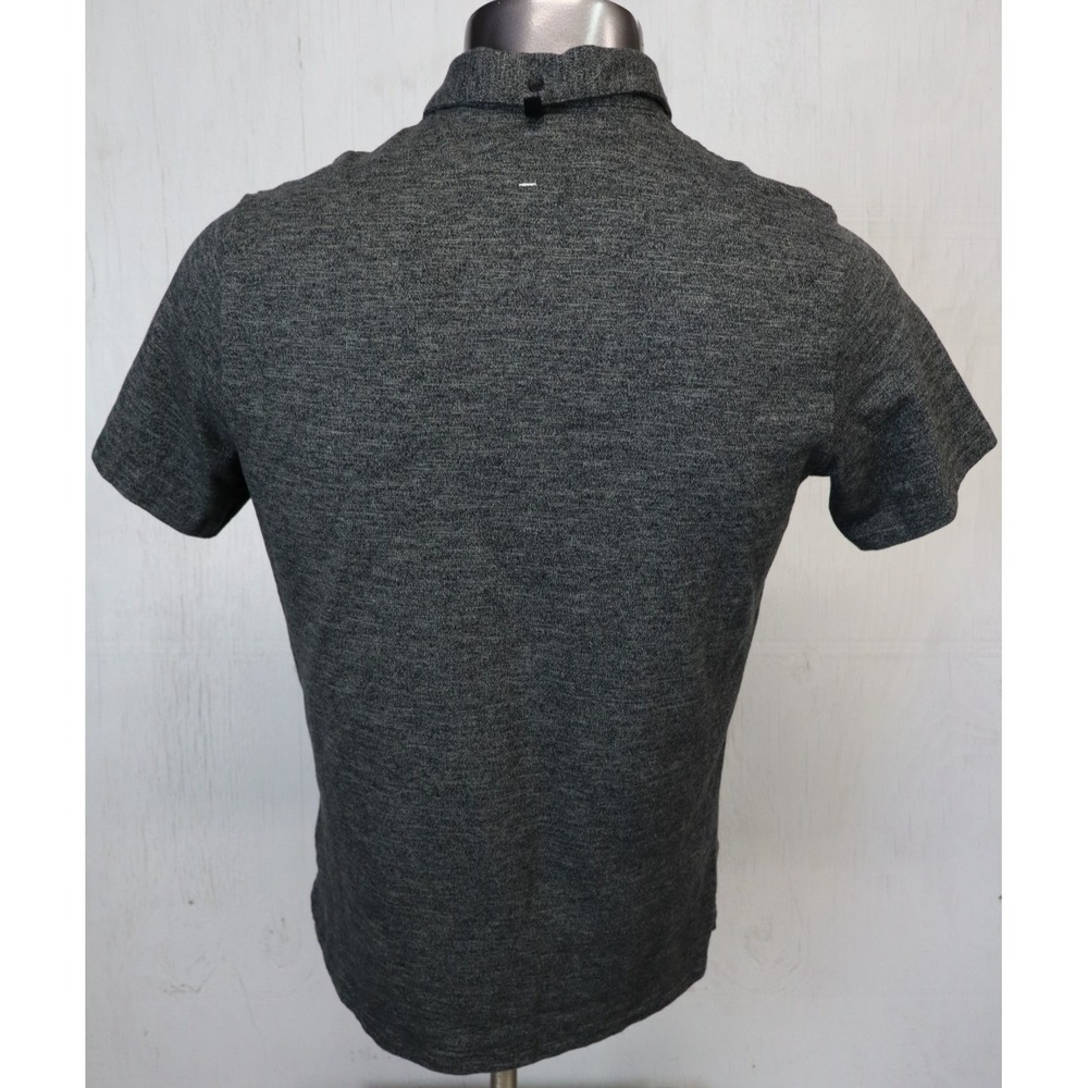 Mens Rag & Bone Heather Gray Polo Size L Cotton Blend Short Sleeve - Picture 2 of 8